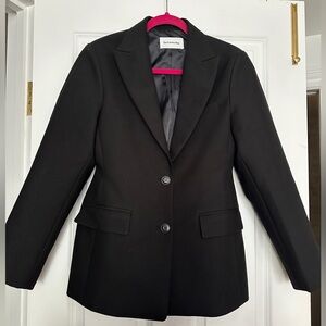 The Frankie Shop Colette hourglass Black Women's Blazer sz M/L
